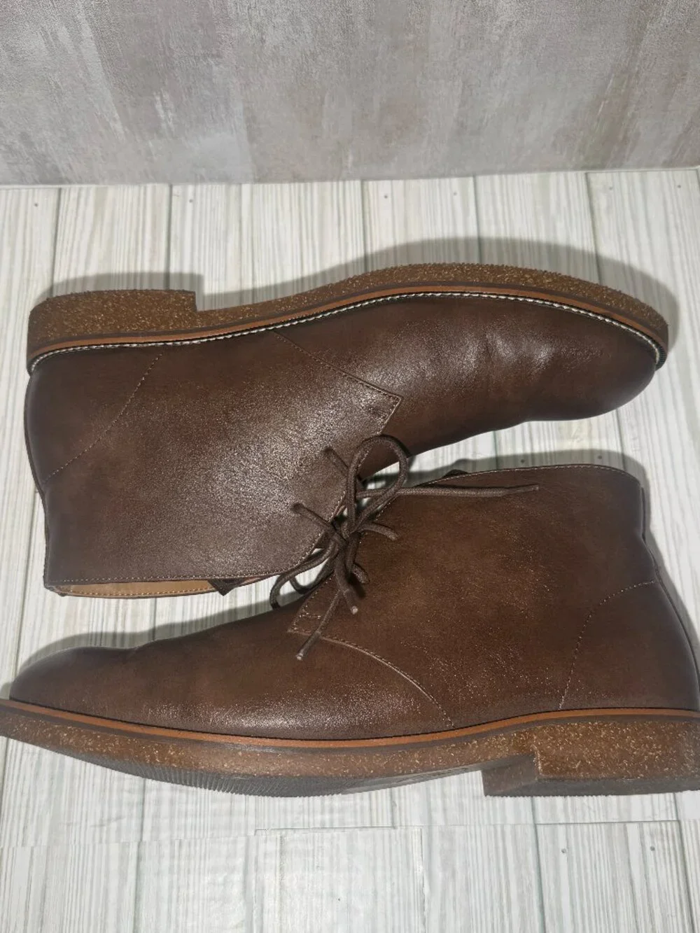 Dockers Men's Brown Chukka Boots Size 13M Supreme Comfort Casual Desert Lace Up